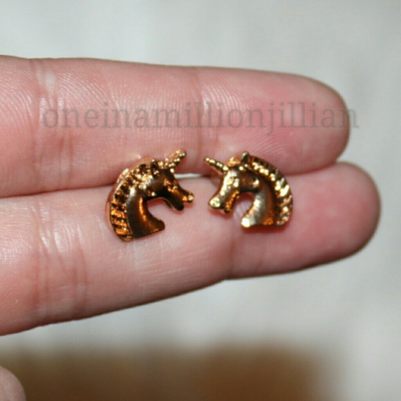 Believe in Unicorns Stud Earrings - Picture 2 of 3